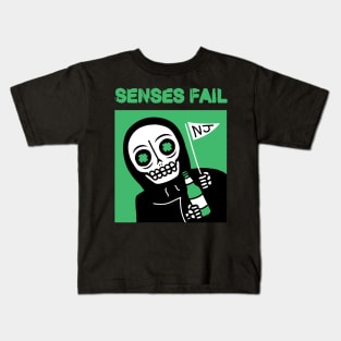 Senses fail skull Kids T-Shirt